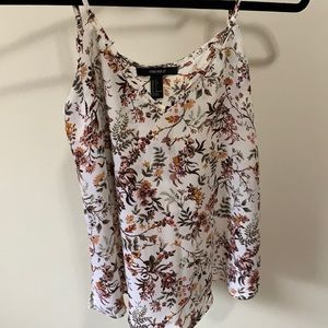 Flowy v-neck floral tank top